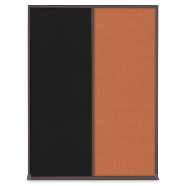 Single Door Radius Corkboard, 36"X36", B